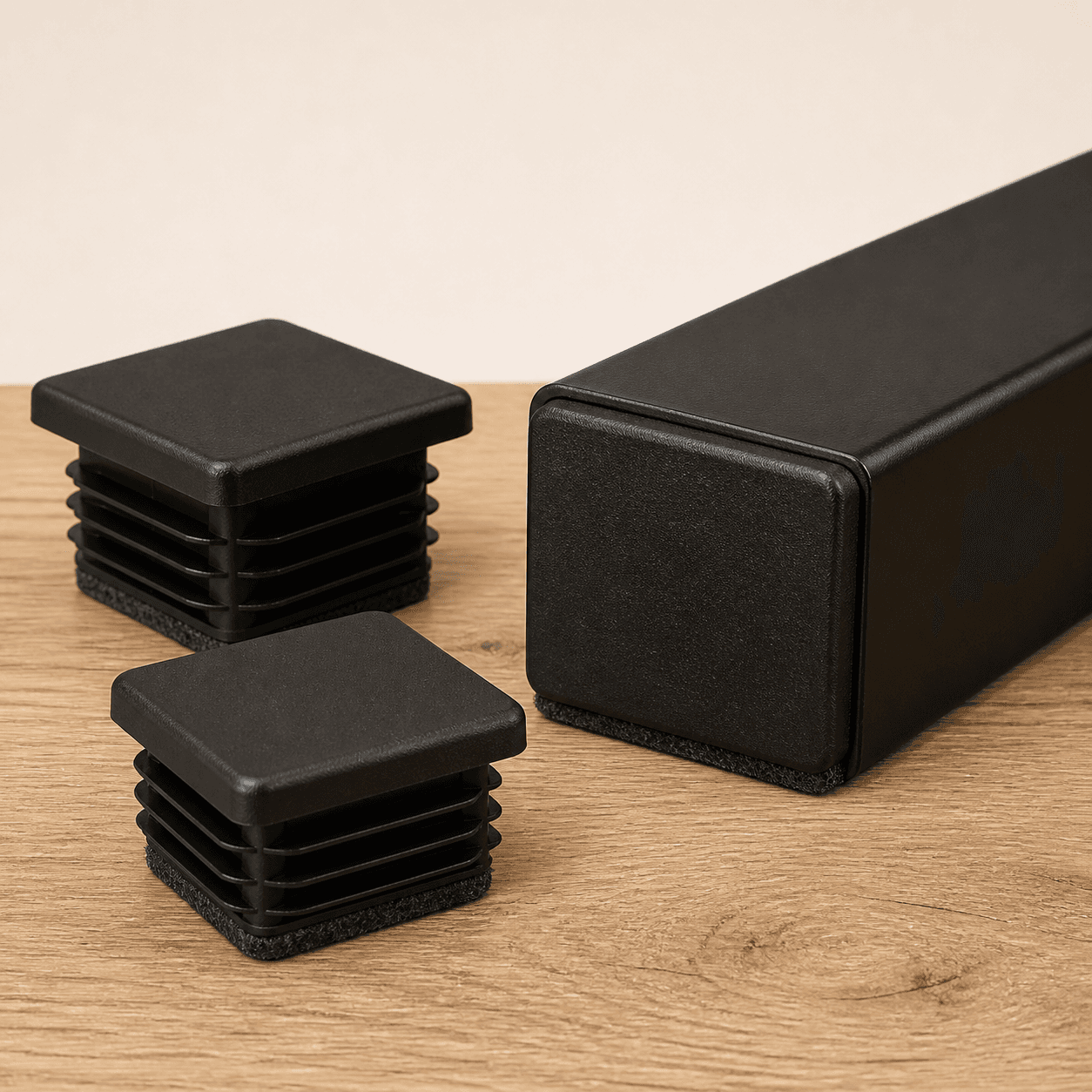 KI-generierte Symbolabbildung für Steckgleiter 40 × 40 mm mit Filz